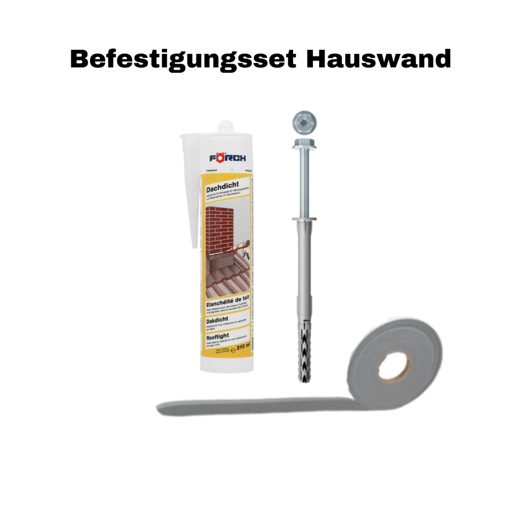 Montageset Terrassenüberdachung Beton/Steinwand