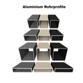Aluminium Rohrprofile pulverbeschichtet – Bodenprofil