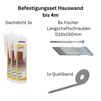 Montageset Terrassenüberdachung Beton/Steinwand