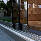 Glasschiebetüren_anthrazit_Aluminiumprofile_querschnitt