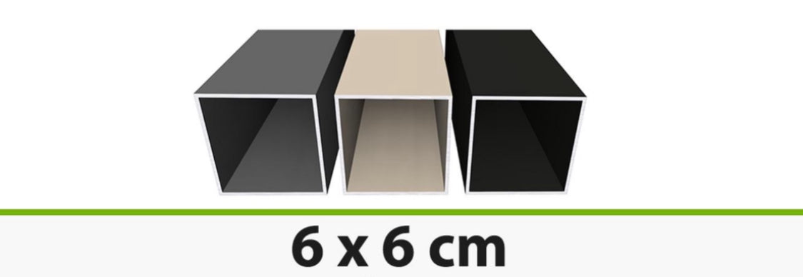 Aluminium Rohrprofile pulverbeschichtet – Bodenprofil