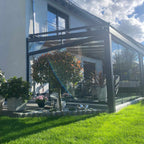 Seitenkeil Glas für Terrassenüberdachungen –  8° (14 cm/m)