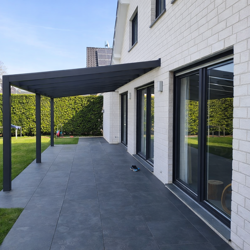 Aluminium Terrassenüberdachung Bausatz mit Polycarbonat