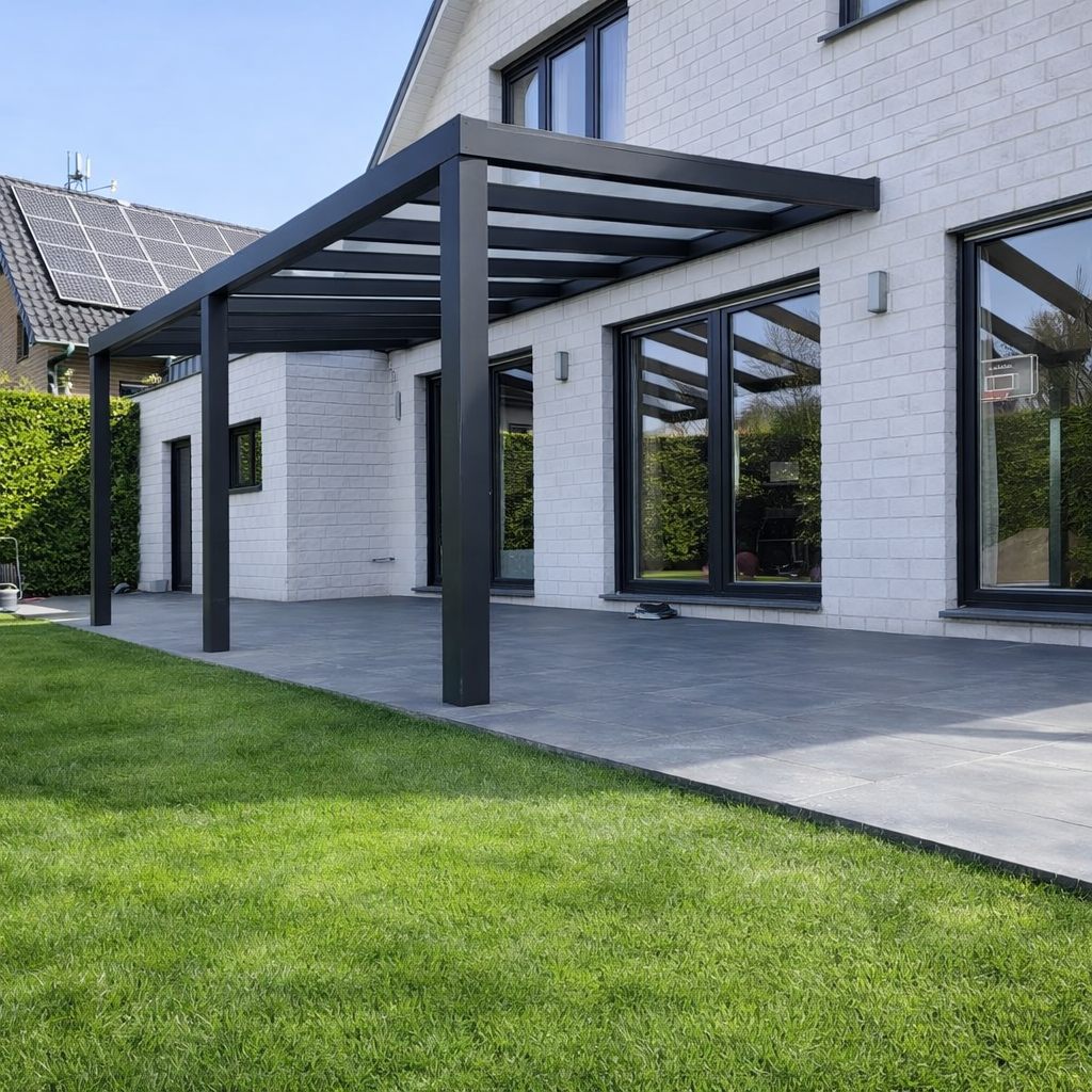 Aluminium Terrassenüberdachung Bausatz mit Polycarbonat