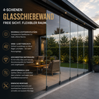 Glasschiebewand Klar