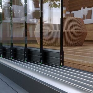 Alumera 5-Tür Glaswand Clearline