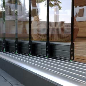 Alumera 6-Tür Glaswand Clearline